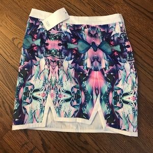 Tobi Printed Mini Skirt