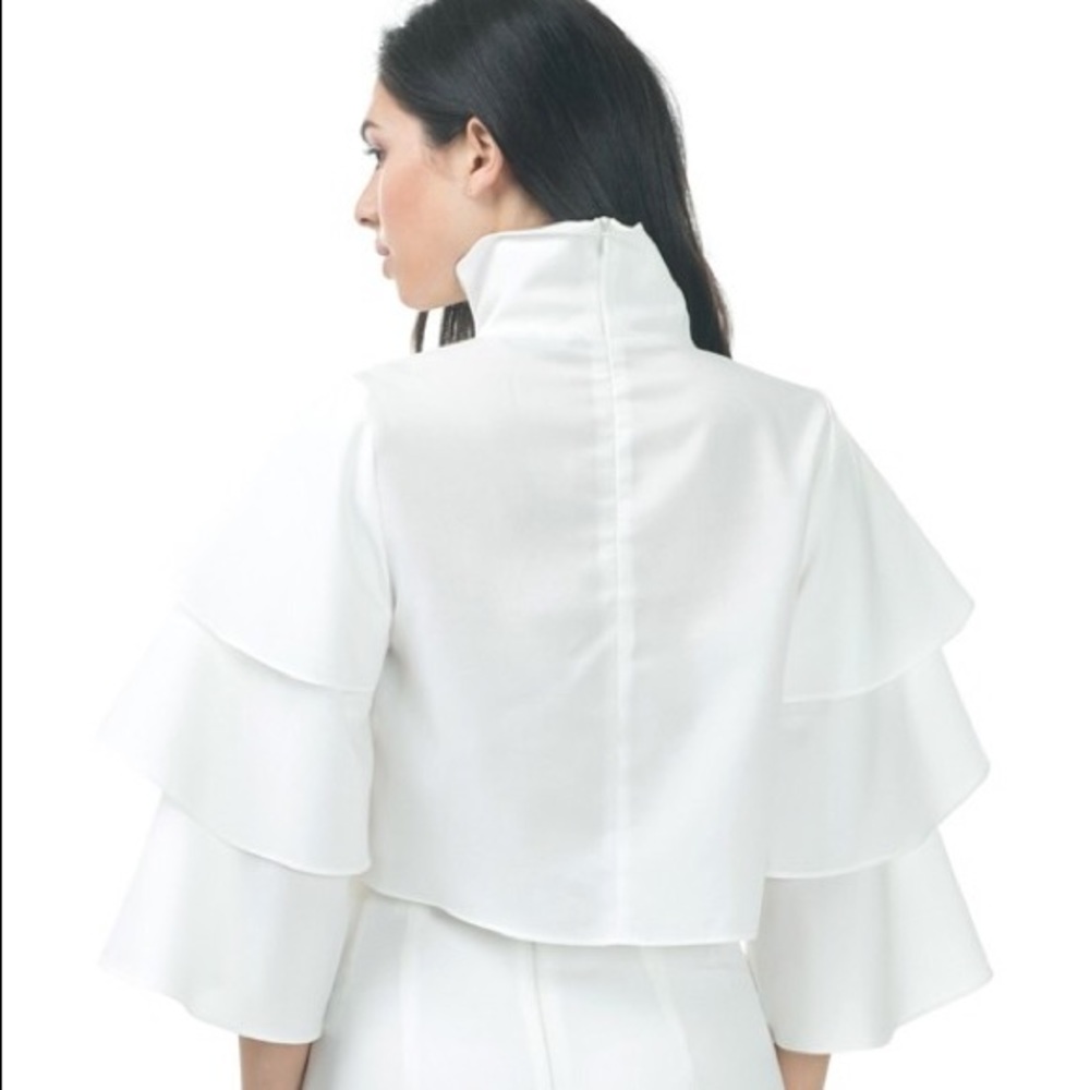 White Ruffle Top - Picture 2 of 2