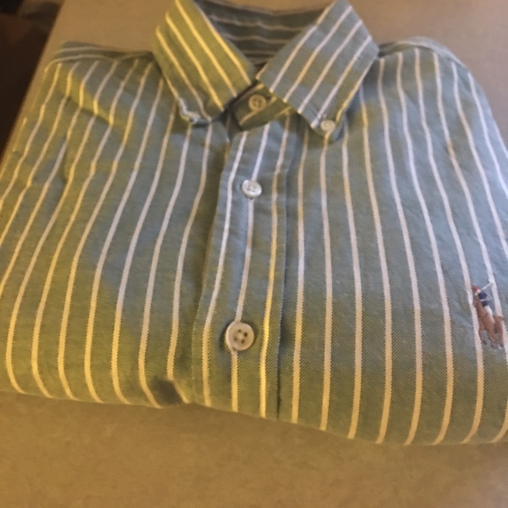 Polo slim fit sea foam green shirt