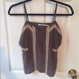 Purple Silk & Lace Camisole