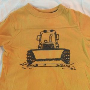 Jumping Beans tee. Bulldozer graphic