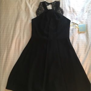 Cecelia Size 8 Black Twist Halter Neck Dress: New