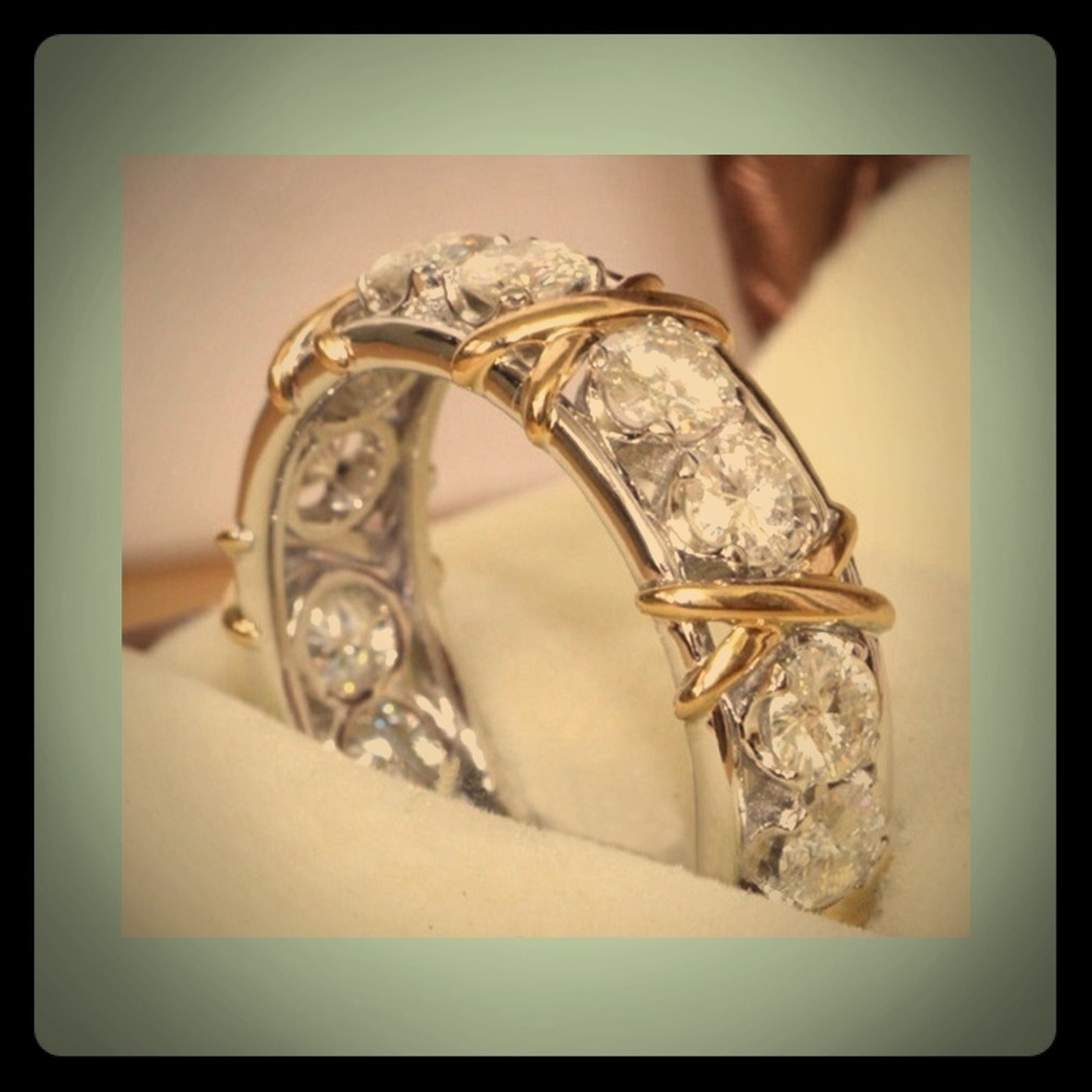 .925 w/White Sapphire Ring NWT