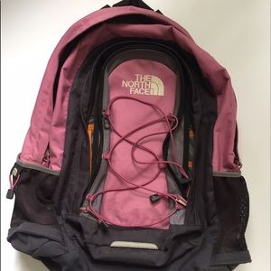 Pink North Face Backpack