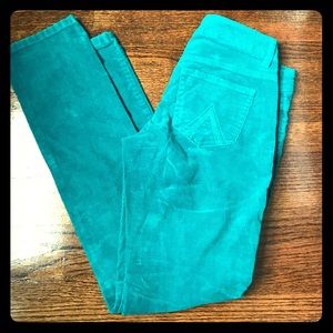 Teal Skinny Cords