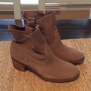 Brown Suede Ankle Boots - worn twice!