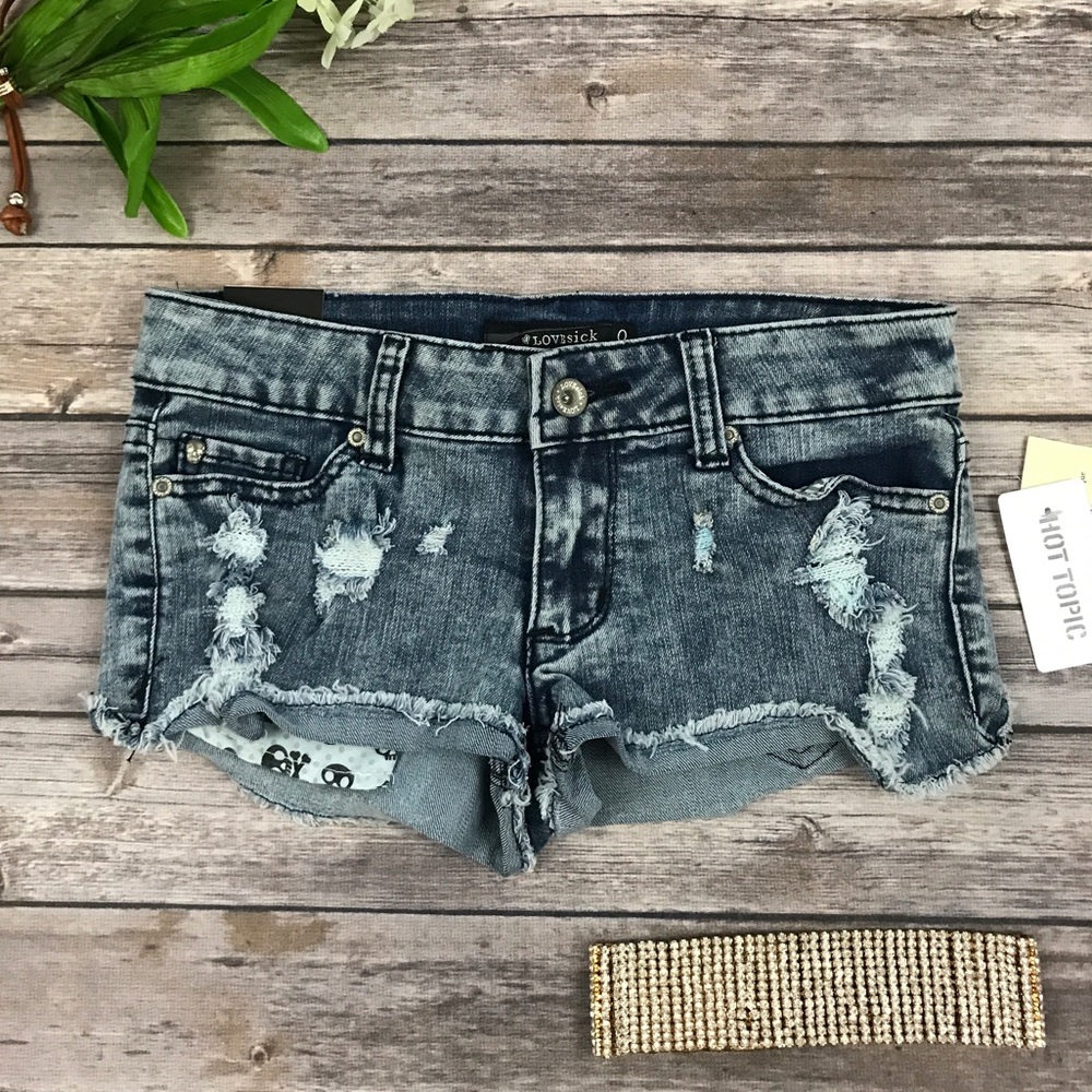 Super cute shorty-shorts from HotTopic!