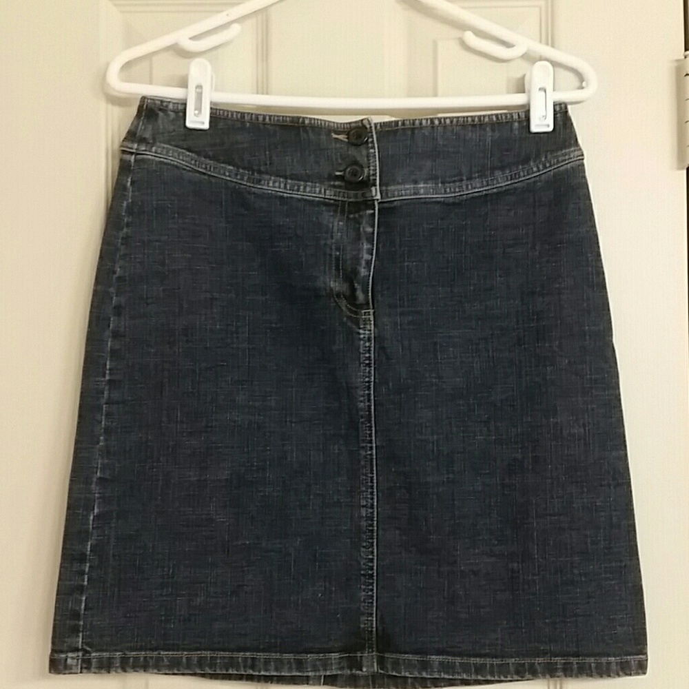 Ann Taylor denim jean pencil skirt size 4