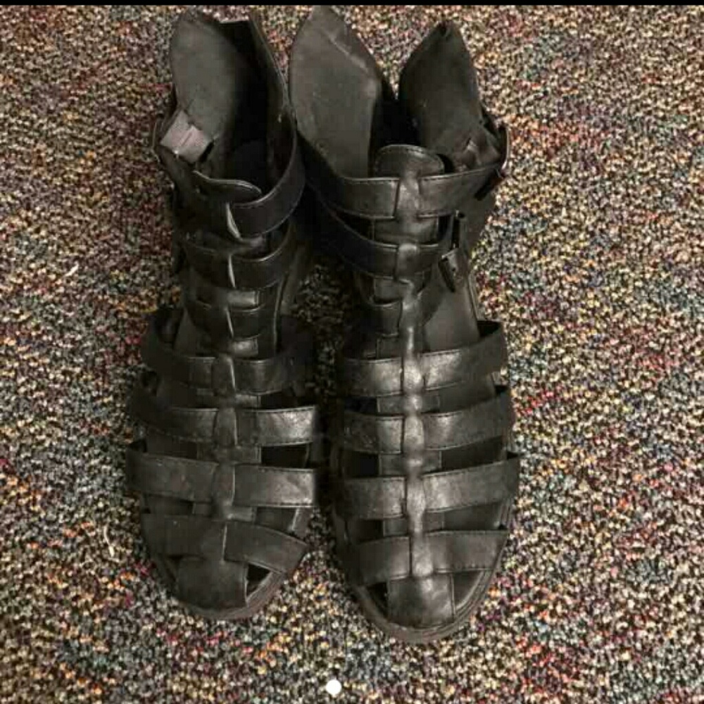 Caged gladiator sandals