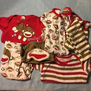 Sock monkey sets 9 months