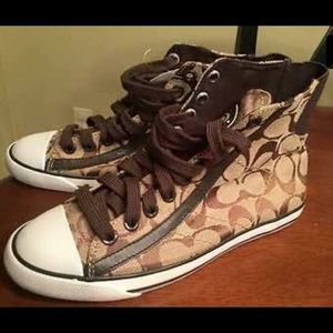 Coach high tops size 5