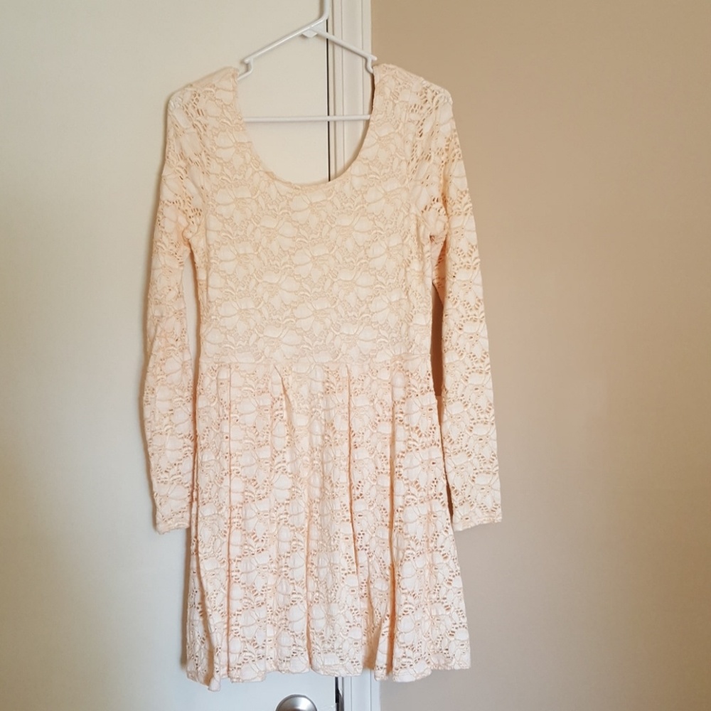 Free People peach sun dress