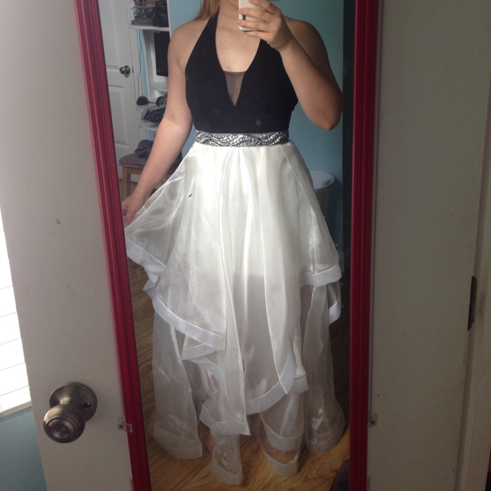 Black and White Prom Dress