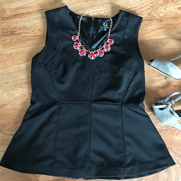 Tops - Black Peplum Top