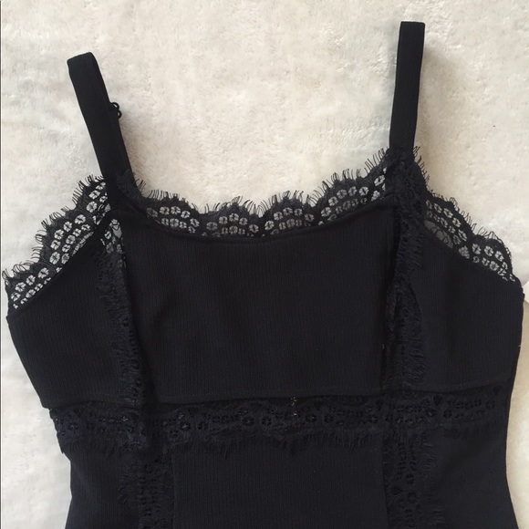 Was $45 ⬇️ Tobi black tight lace mini dress - Picture 6 of 8