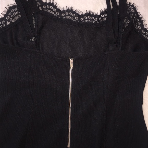 Was $45 ⬇️ Tobi black tight lace mini dress - Picture 4 of 8