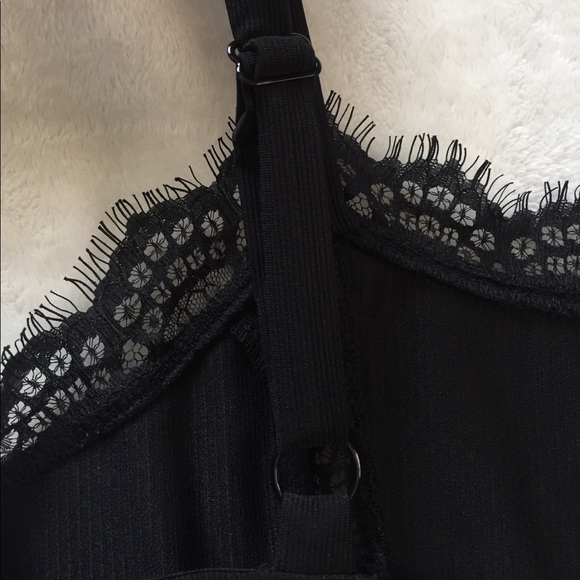 Was $45 ⬇️ Tobi black tight lace mini dress - Picture 7 of 8