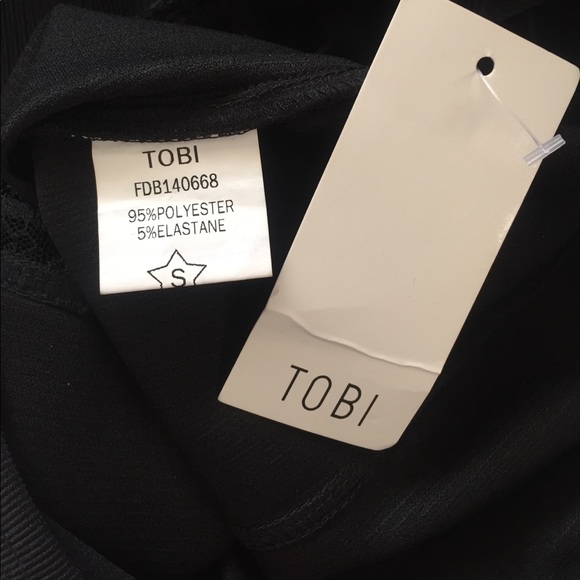 Was $45 ⬇️ Tobi black tight lace mini dress - Picture 8 of 8
