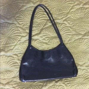 Monsac black leather vintage bag