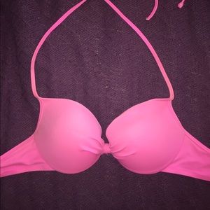 VS PINK Hot pink swim top with underwire 🎀🌞