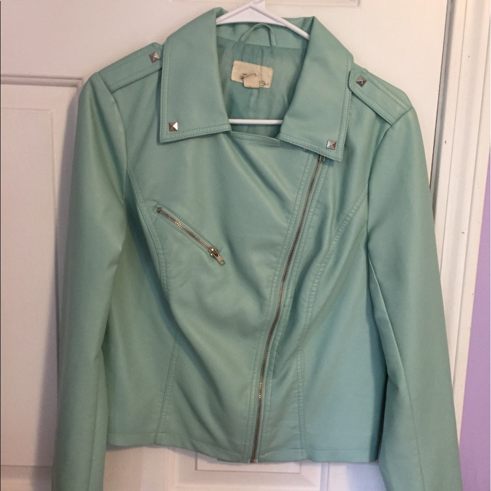 Mint green jacket