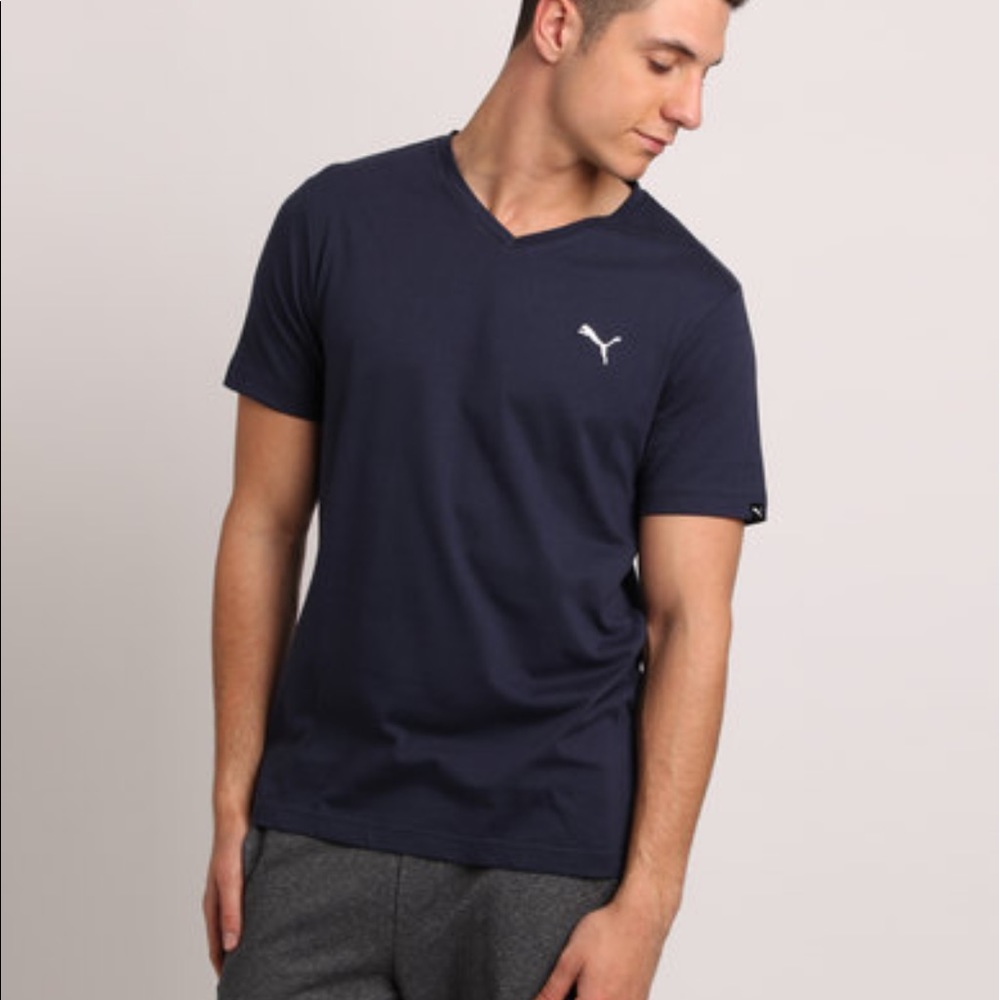 Puma men's v-neck tee
