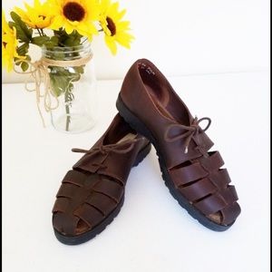 Brown Leather Sandals