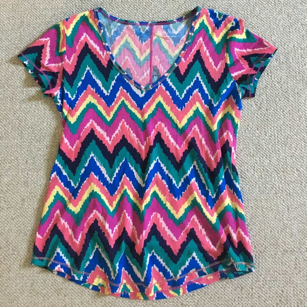 Lilly Pulitzer Hearts-A-Flutter T-shirt