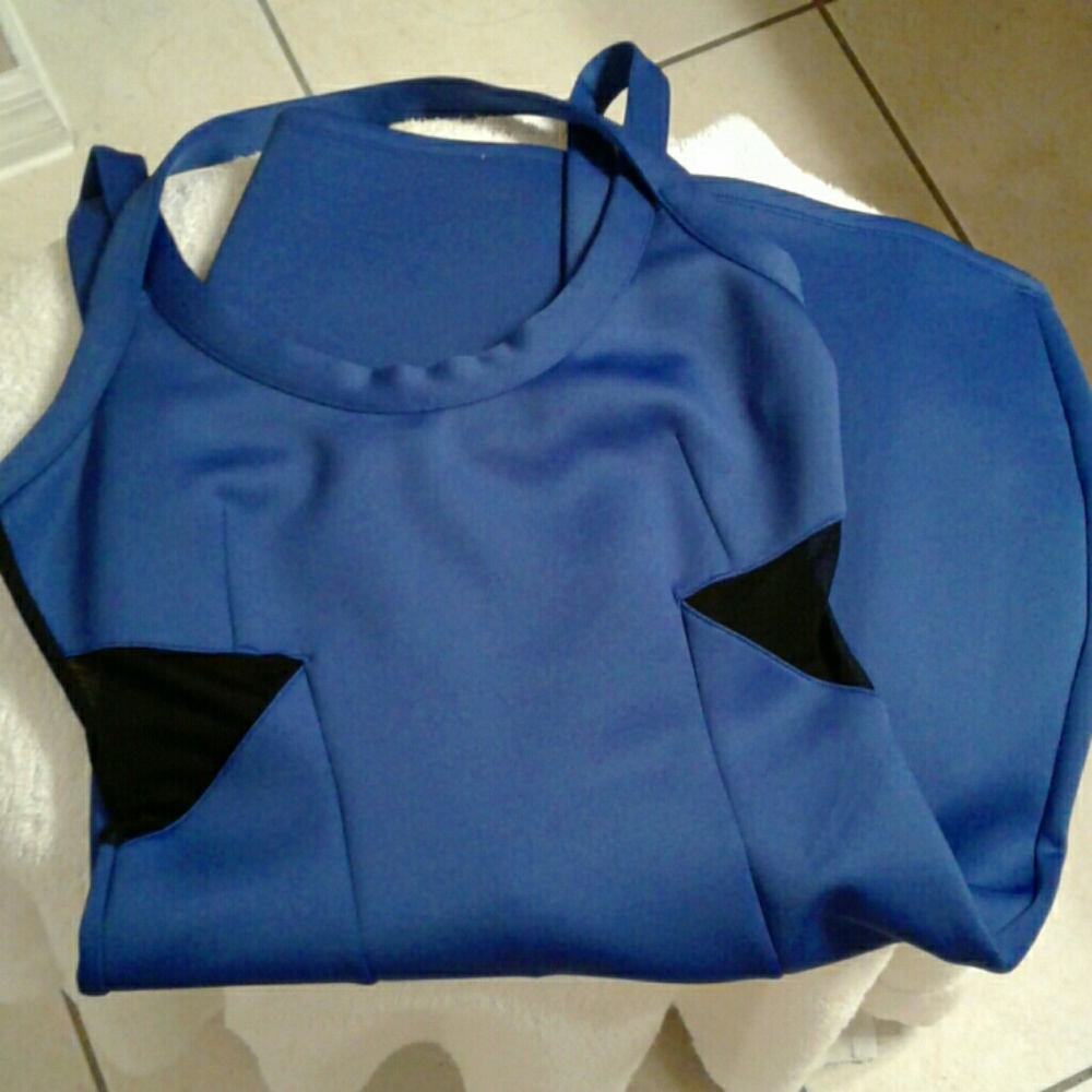 BLACK and blue dress