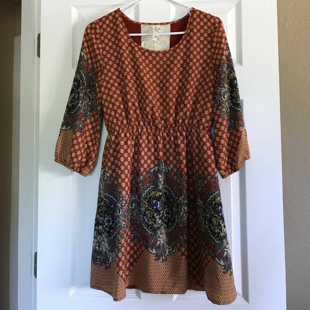 Pink Owl Boho/Country Dress