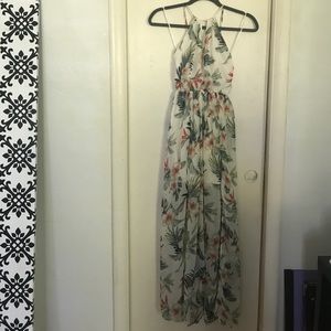 Maxi dress flowers pattern