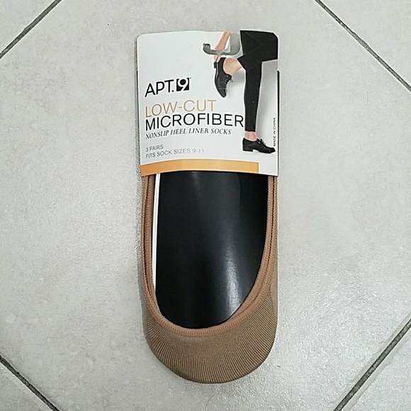 Apt. 9 Non-slip heel liner socks (3 pairs) -NWT - Picture 1 of 3