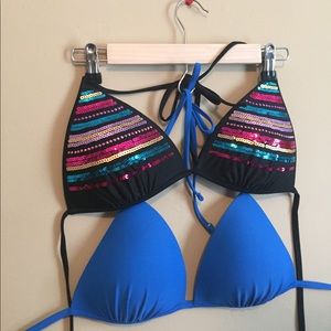 2 push up bikini tops size L
