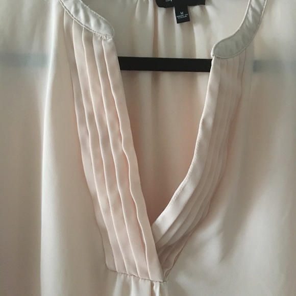 Spense blush pink blouse v neck top size medium - Picture 3 of 8