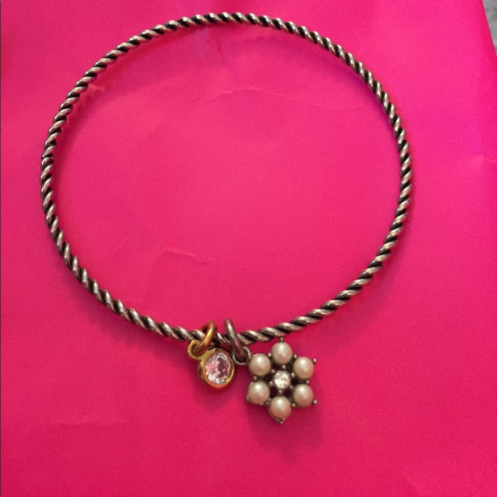 Juicy Couture Bangle with pearl flower pendant