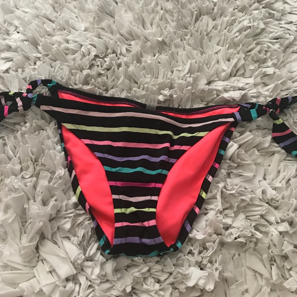neon Victoria's Secret bottoms w tie sides