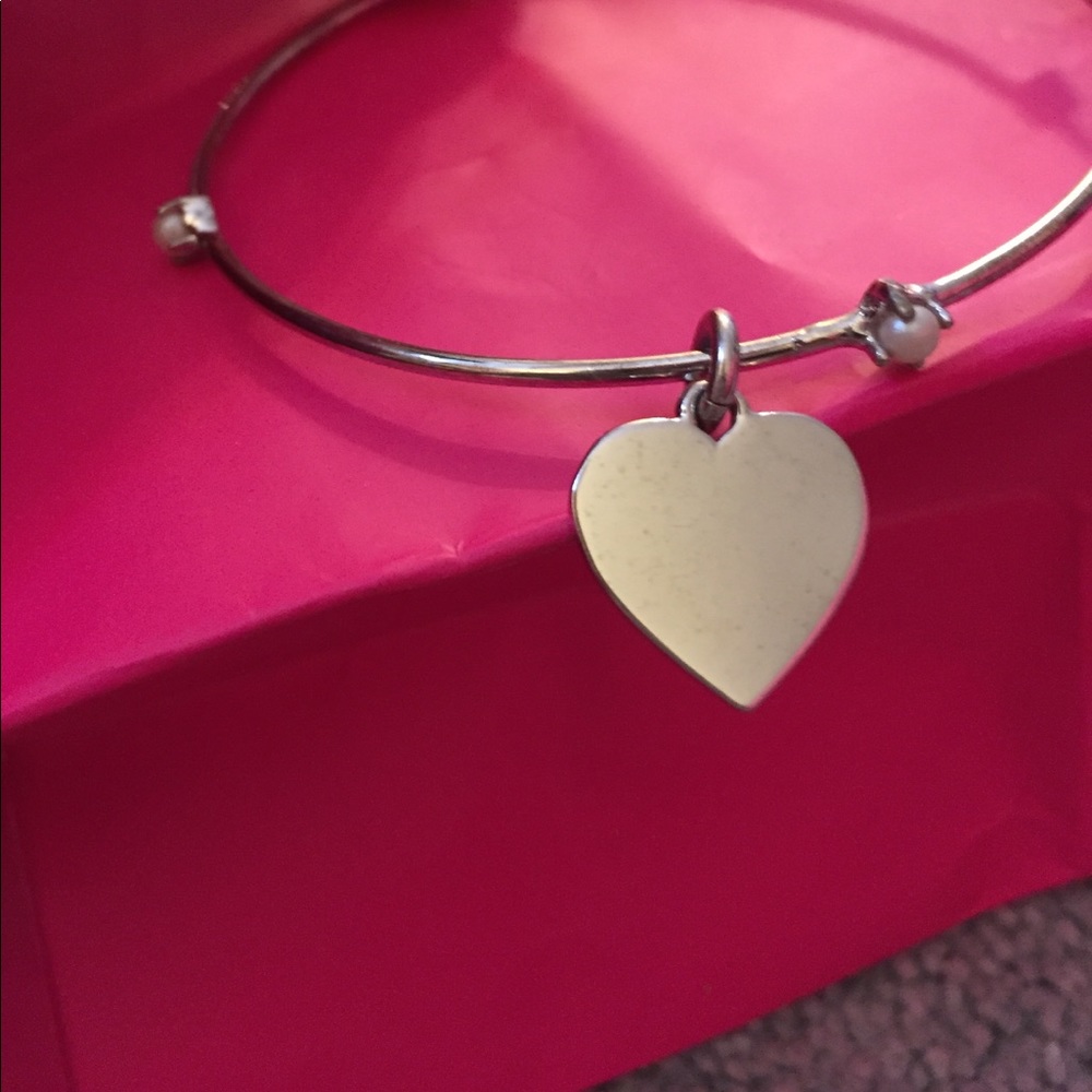 Juicy Couture bangle bracelet with silver heart