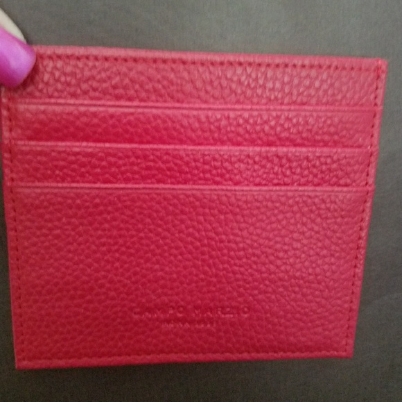 Campo Marzio Red Leather card case - Picture 2 of 3
