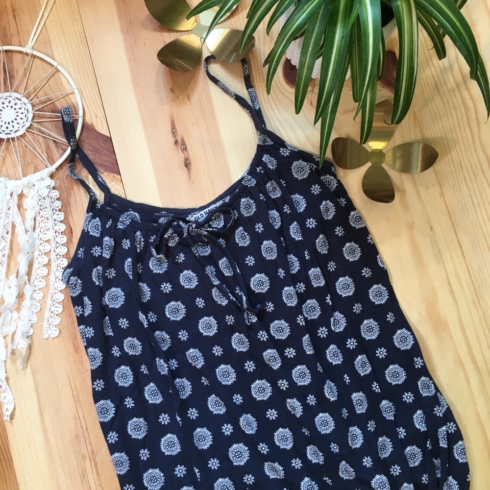 Navy Mandala Pattern Tank