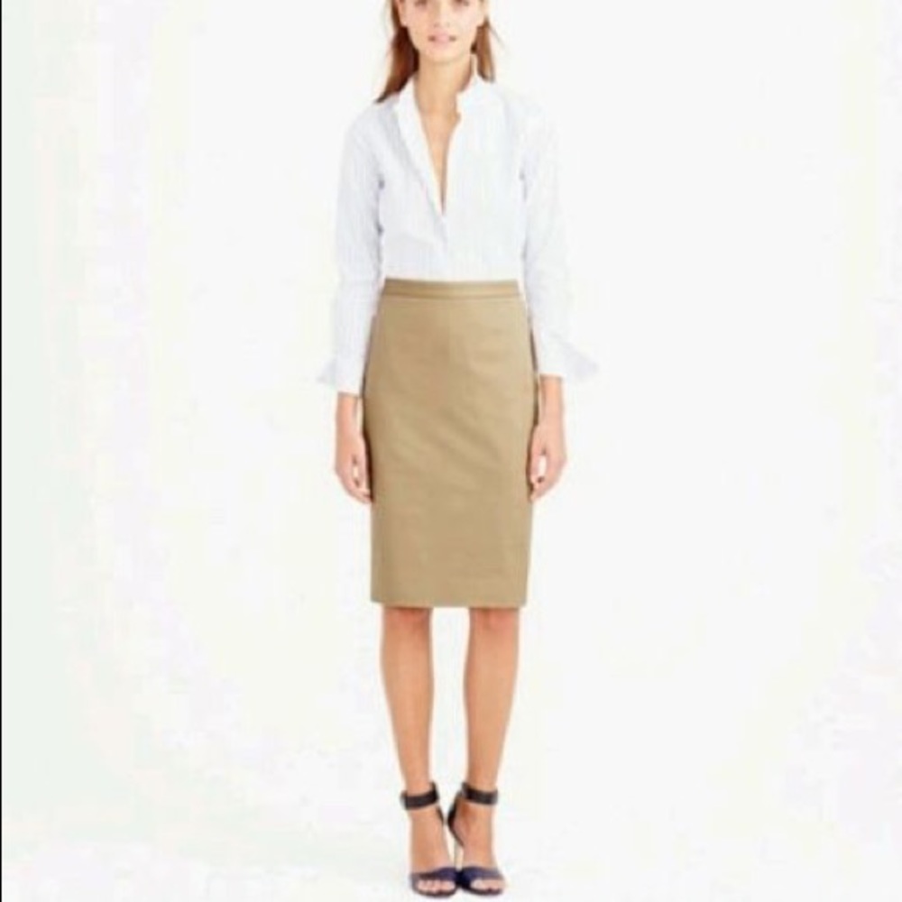 J•Crew Cotton Pencil Skirt Size 2