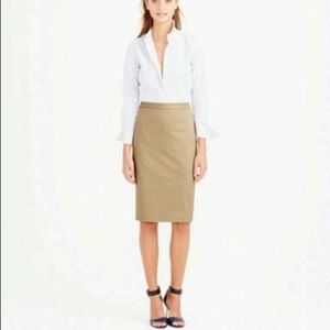 J•Crew Cotton Pencil Skirt Size 2