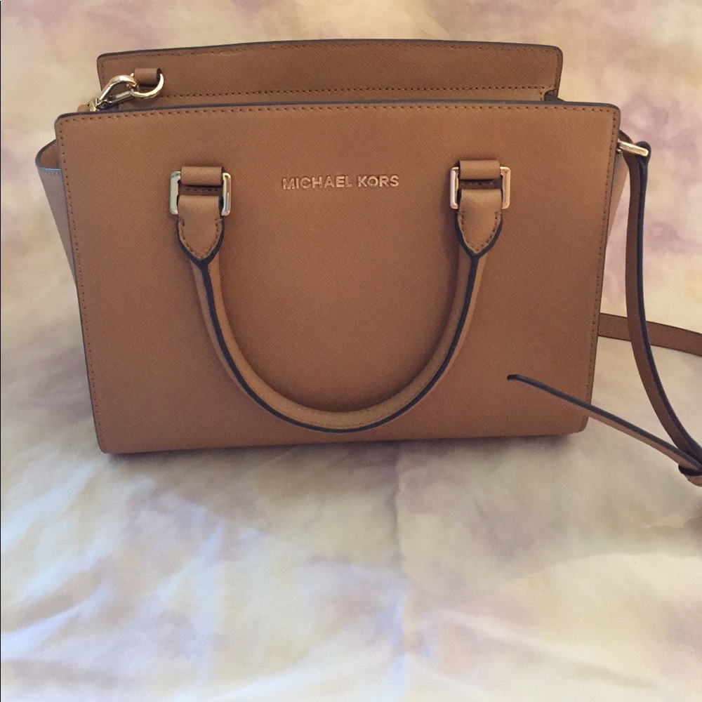 Michael Kors Medium Saffiano Leather Satchel