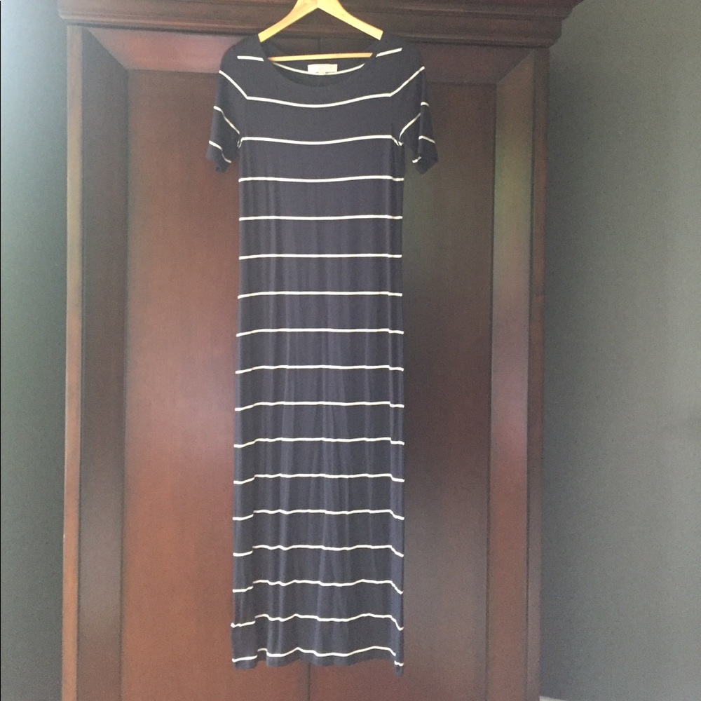 Loft striped Maxi dress