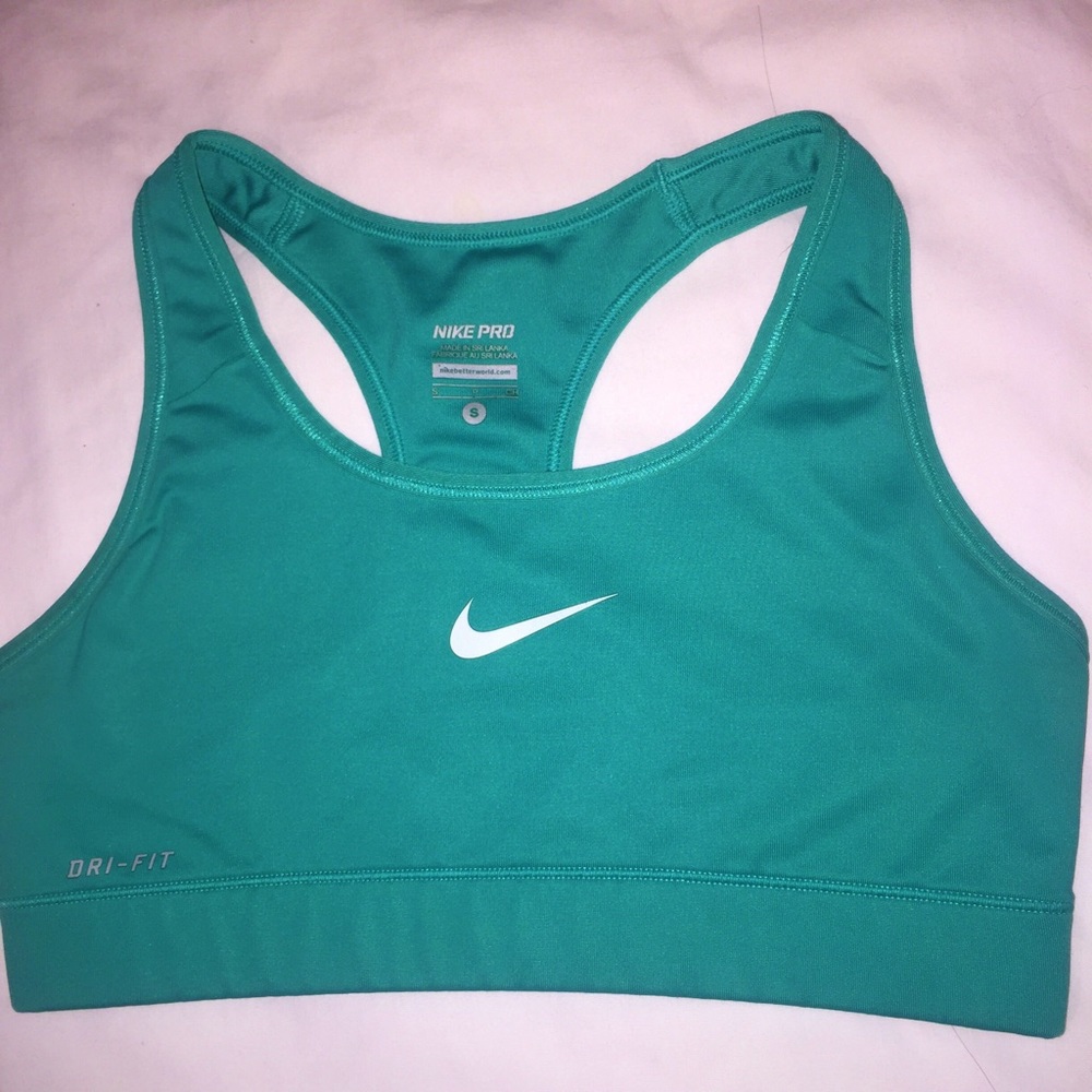 Teal Nike Pro Sport Bra