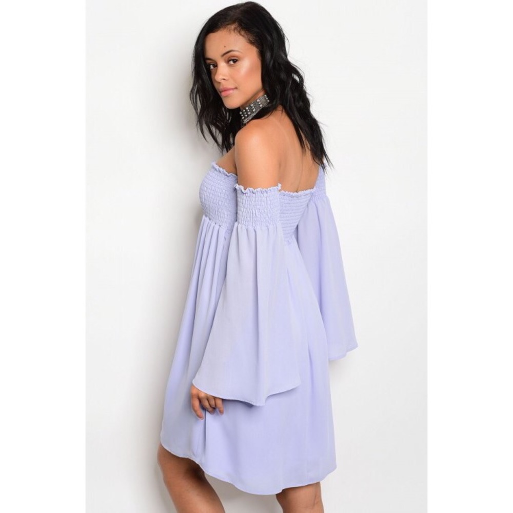 New Off Shoulder lavender dress - Picture 2 of 3