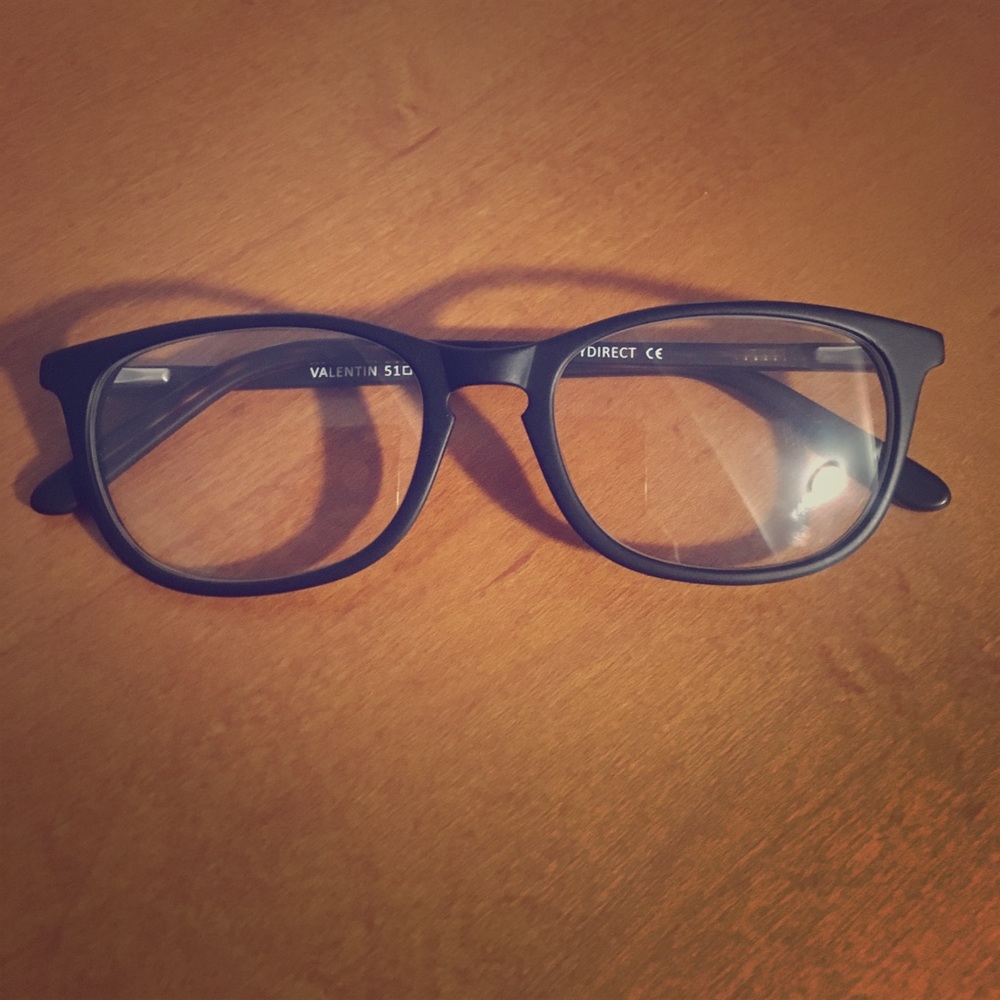 Cute matte black Eyebuy Direct glasses