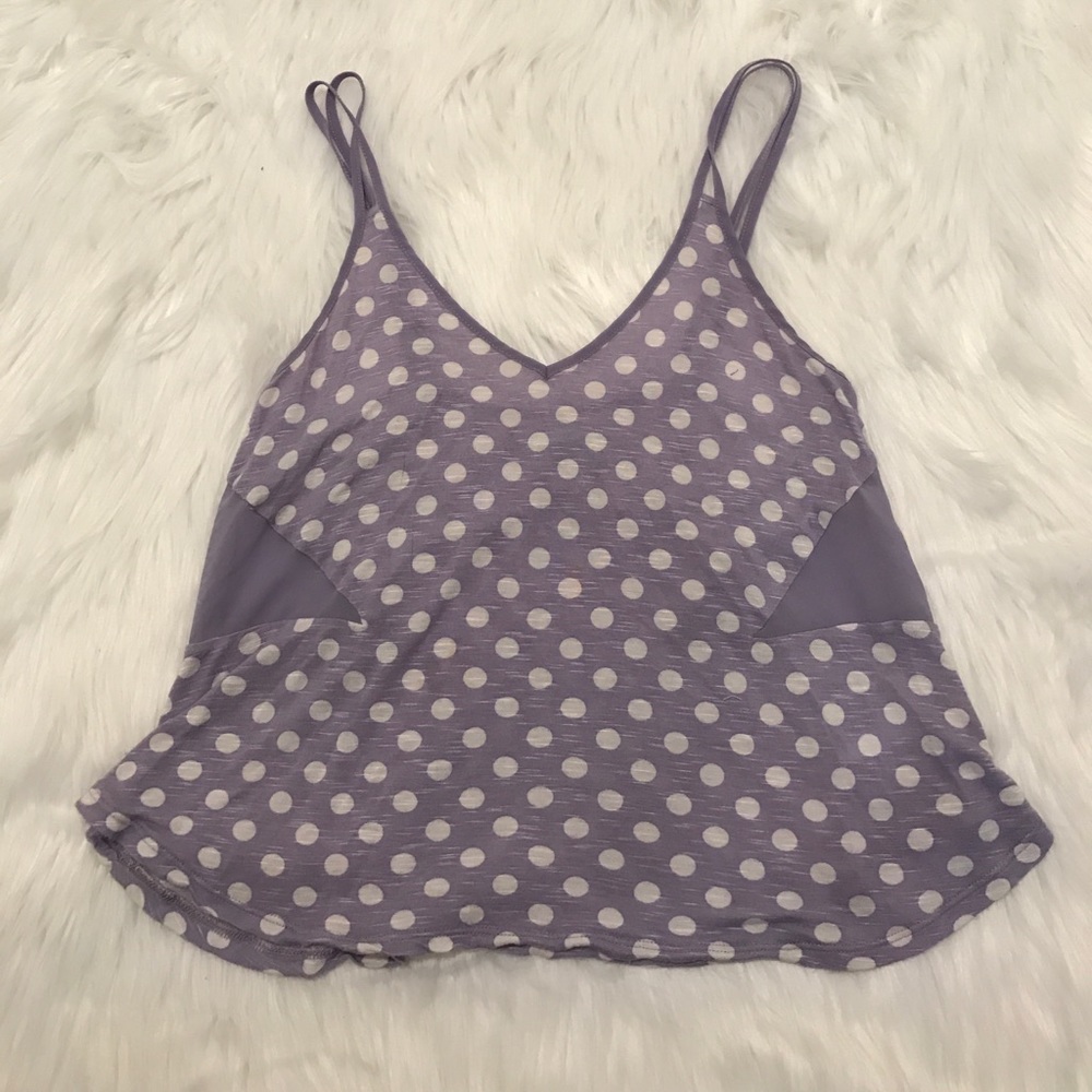 Purple polka dot tank