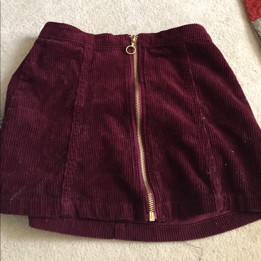Maroon skirt
