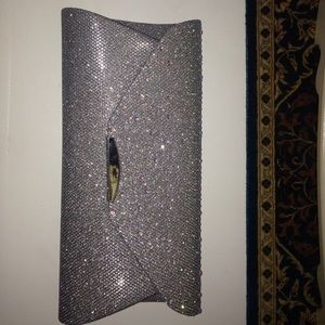 Sparkly Silver Formal Purse/Clutch/Wristlet - image 1