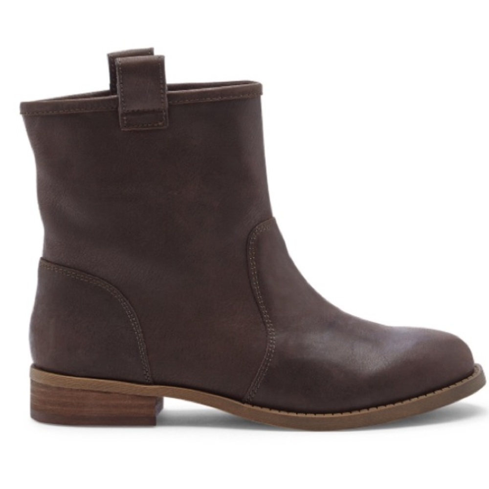 Sole Society Natasha dark brown leather boot